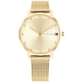 Tommy Hilfiger Pippa 1782728 35mm Women's Quartz Watch – Gold Sunray & Gold Stainless Steel Mesh Bracelet