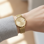 Tommy Hilfiger Pippa 1782728 35mm Women's Quartz Watch – Gold Sunray & Gold Stainless Steel Mesh Bracelet