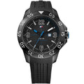 Tommy Hilfiger Cole 1790983 46mm Men's Multi-Function Watch – Black & Black Silicone Strap