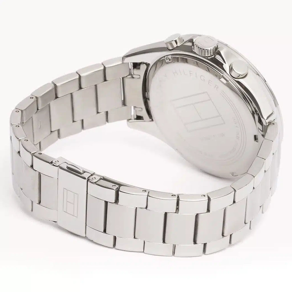 Tommy Hilfiger Luke 1791120 47mm Men's Multi-Function Watch – Black & Silver Stainless Steel Bracelet