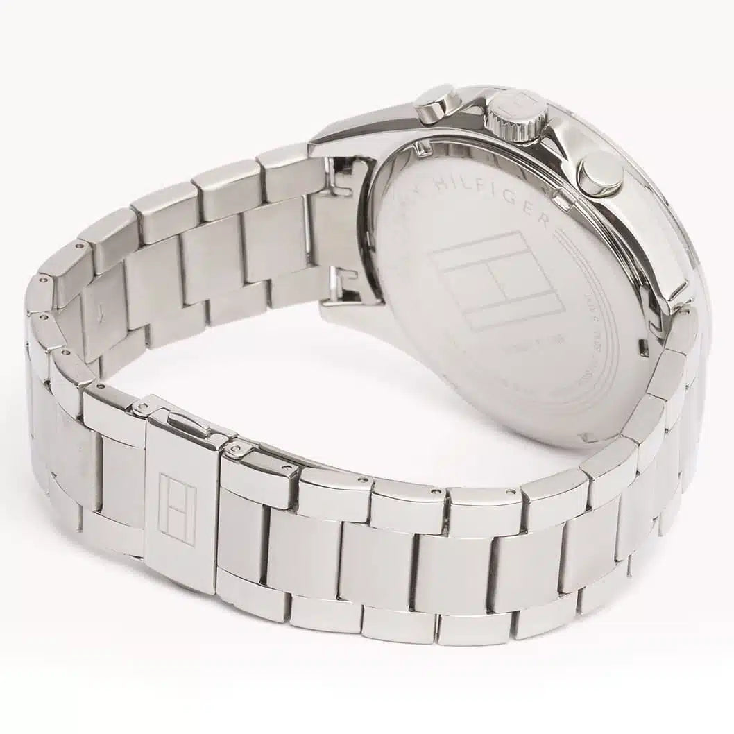 Tommy Hilfiger Luke 1791120 47mm Men's Multi-Function Watch – Black & Silver Stainless Steel Bracelet