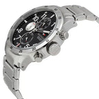 Tommy Hilfiger Trent 1791141 46mm Men's Multi-Function Watch – Black & Silver Stainless Steel Bracelet