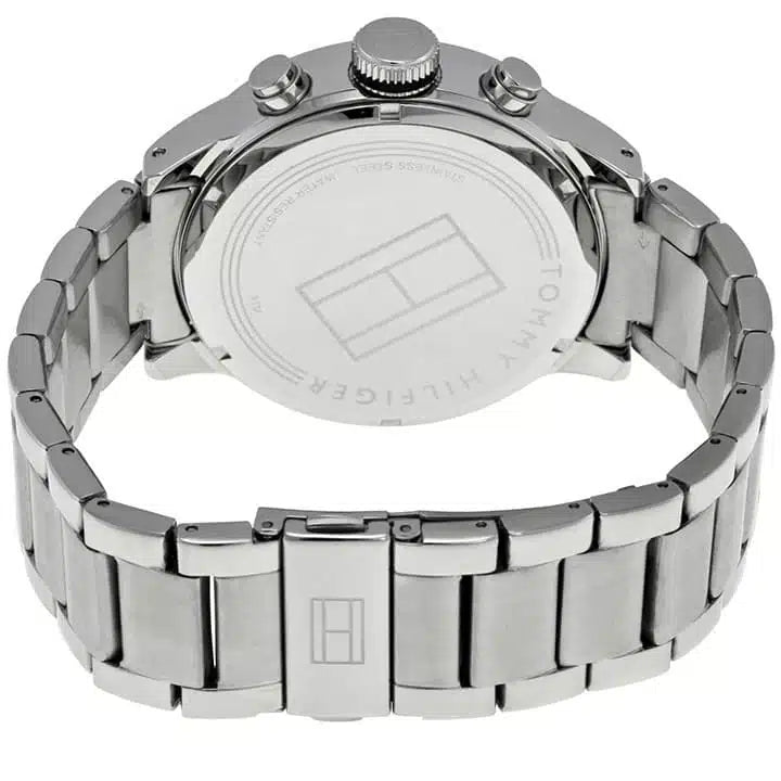 Tommy Hilfiger Trent 1791141 46mm Men's Multi-Function Watch – Black & Silver Stainless Steel Bracelet