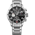 Tommy Hilfiger Trent 1791141 46mm Men's Multi-Function Watch – Black & Silver Stainless Steel Bracelet
