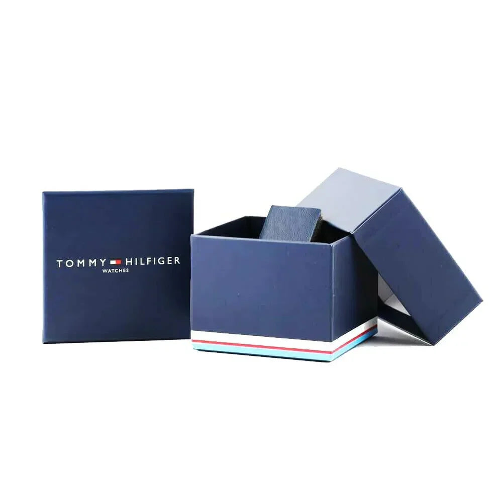 Tommy Hilfiger Decker 1791351 46mm Men's Multi-Function Watch – Black & Red Silicone Strap