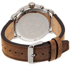 Tommy Hilfiger Briggs 1791424 46mm Men's Multi-Function Watch – Navy Blue & Brown Genuine Leather Strap