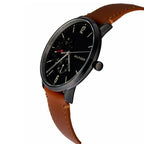 Tommy Hilfiger Brooklyn 1791510 40mm Men's Multi-Function Watch – Black & Light Brown Genuine Leather Strap