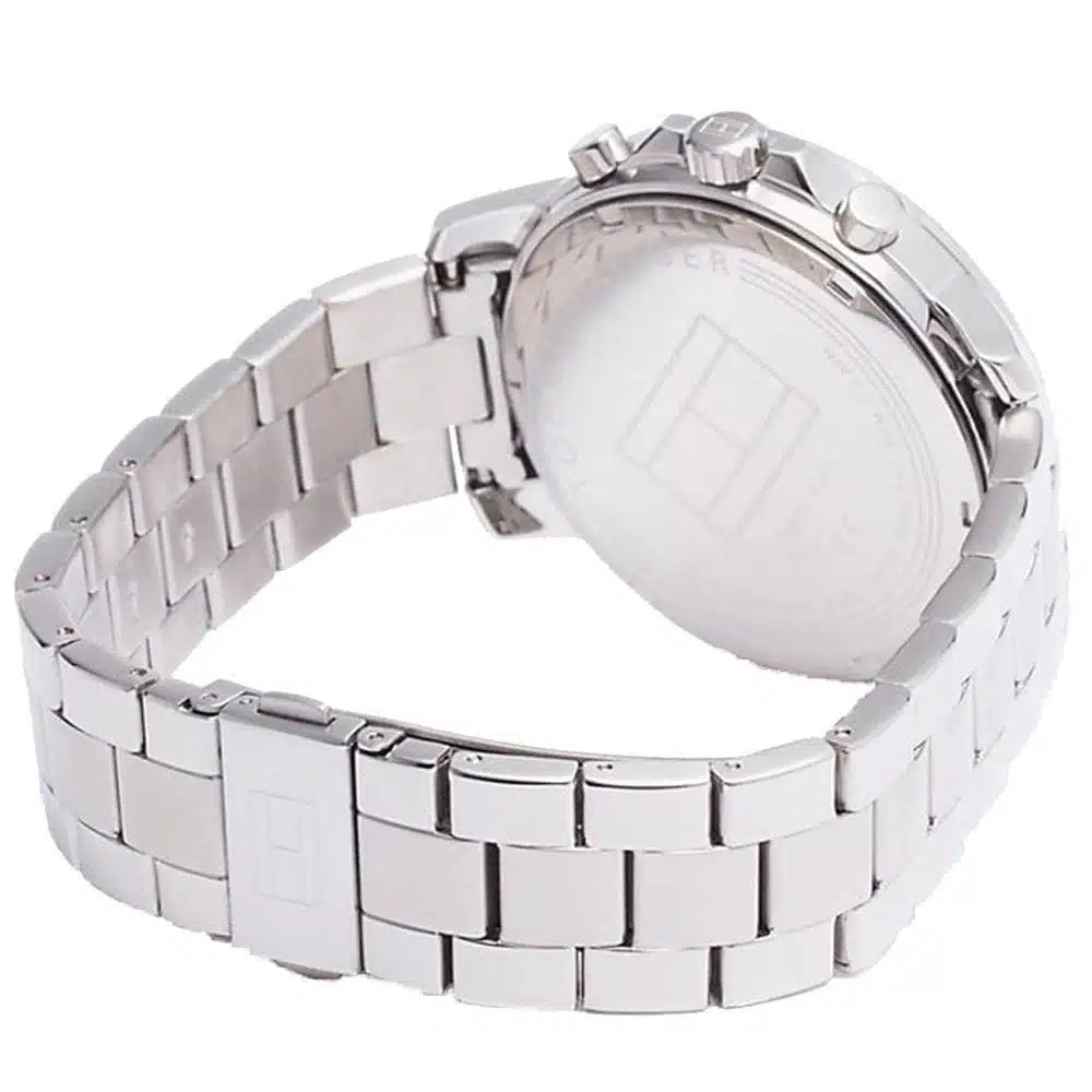 Tommy Hilfiger Landon 1791534 44mm Men's Multi-Function Watch – Blue & Silver Stainless Steel Bracelet