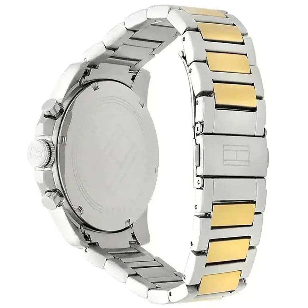 Tommy Hilfiger Decker 1791559 46mm Men's Multi-Function Watch – Black & Silver Stainless Steel Bracelet