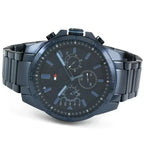 Tommy Hilfiger Decker 1791560 46mm Men's Multi-Function Watch – Blue & Blue Stainless Steel Bracelet
