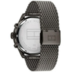Tommy Hilfiger Icon 1791597 40mm Men's Multi-Function Watch – Grey Dual-Time & Grey Stainless Steel Mesh Bracelet