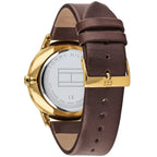 Tommy Hilfiger Hunter 1791607 44mm Men's Multi-Function Watch – Green Textured & Brown Genuine Leather Strap