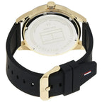 Tommy Hilfiger Austin 1791636 44mm Men's Multi-Function Watch – Black & Black Silicone Strap