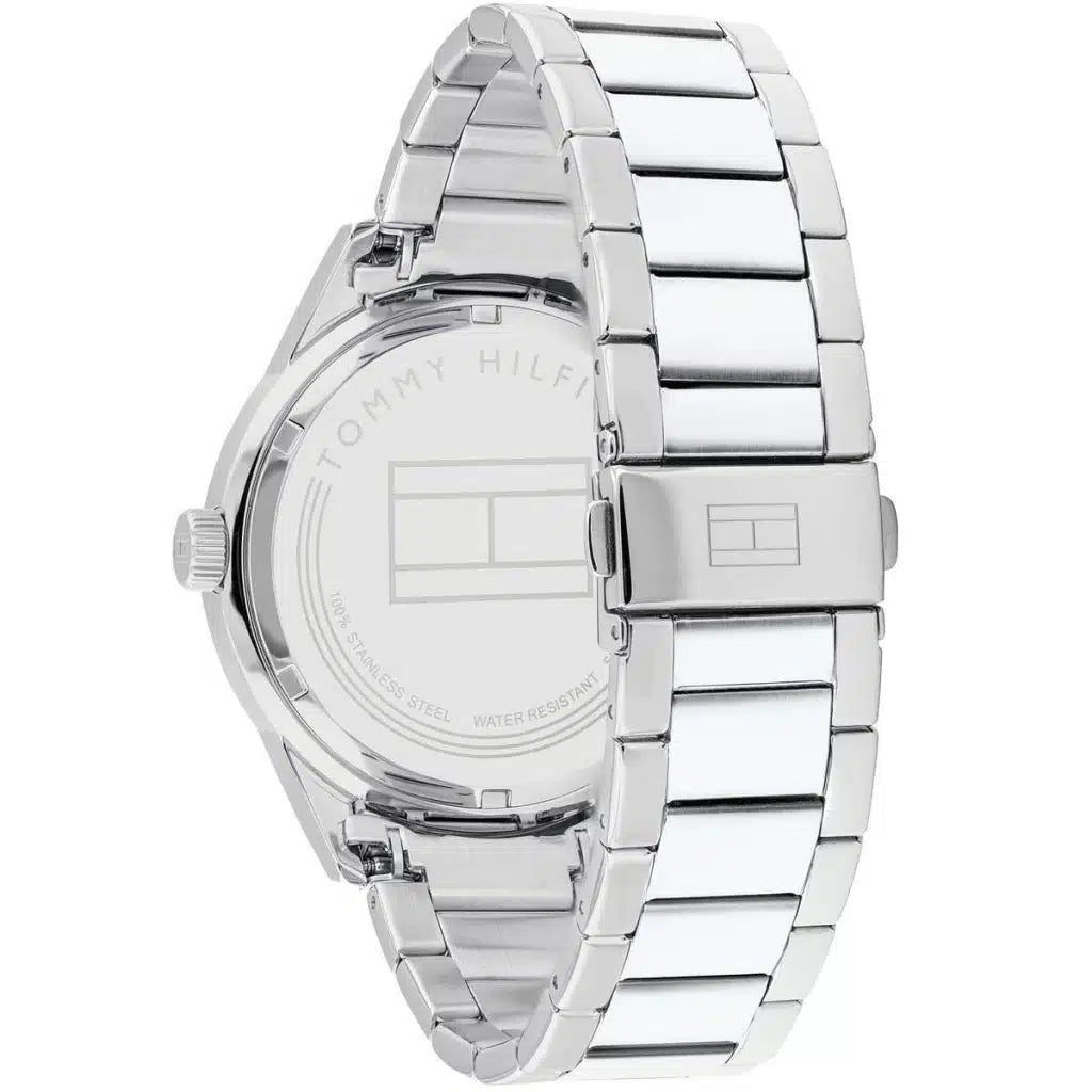 Tommy Hilfiger Austin 1791640 44mm Men's Multi-Function Watch – Blue & Silver Stainless Steel Bracelet