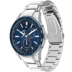 Tommy Hilfiger Austin 1791640 44mm Men's Multi-Function Watch – Blue & Silver Stainless Steel Bracelet