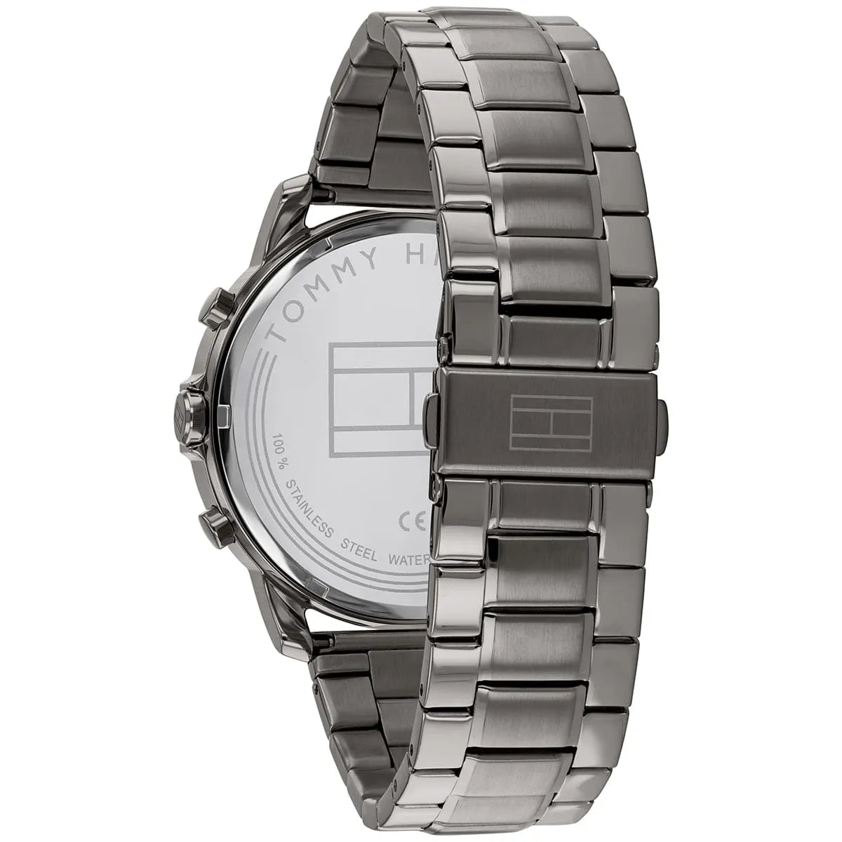 Tommy Hilfiger Jameson 1791796 46mm Men's Multi-Function Watch – Blue & Gunmetal Stainless Steel Bracelet