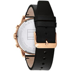 Tommy Hilfiger Jameson 1791798 46mm Men's Multi-Function Watch – Black & Black Genuine Leather Strap
