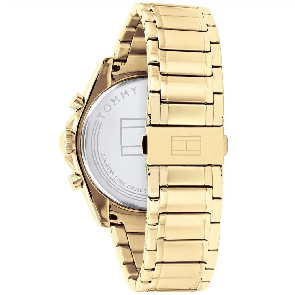 Tommy Hilfiger Parker 1791834 44mm Men's Multi-Function Watch – Blue & Gold Stainless Steel Bracelet