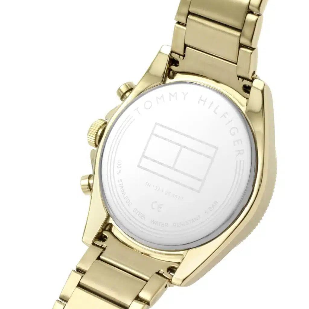 Tommy Hilfiger Parker 1791834 44mm Men's Multi-Function Watch – Blue & Gold Stainless Steel Bracelet