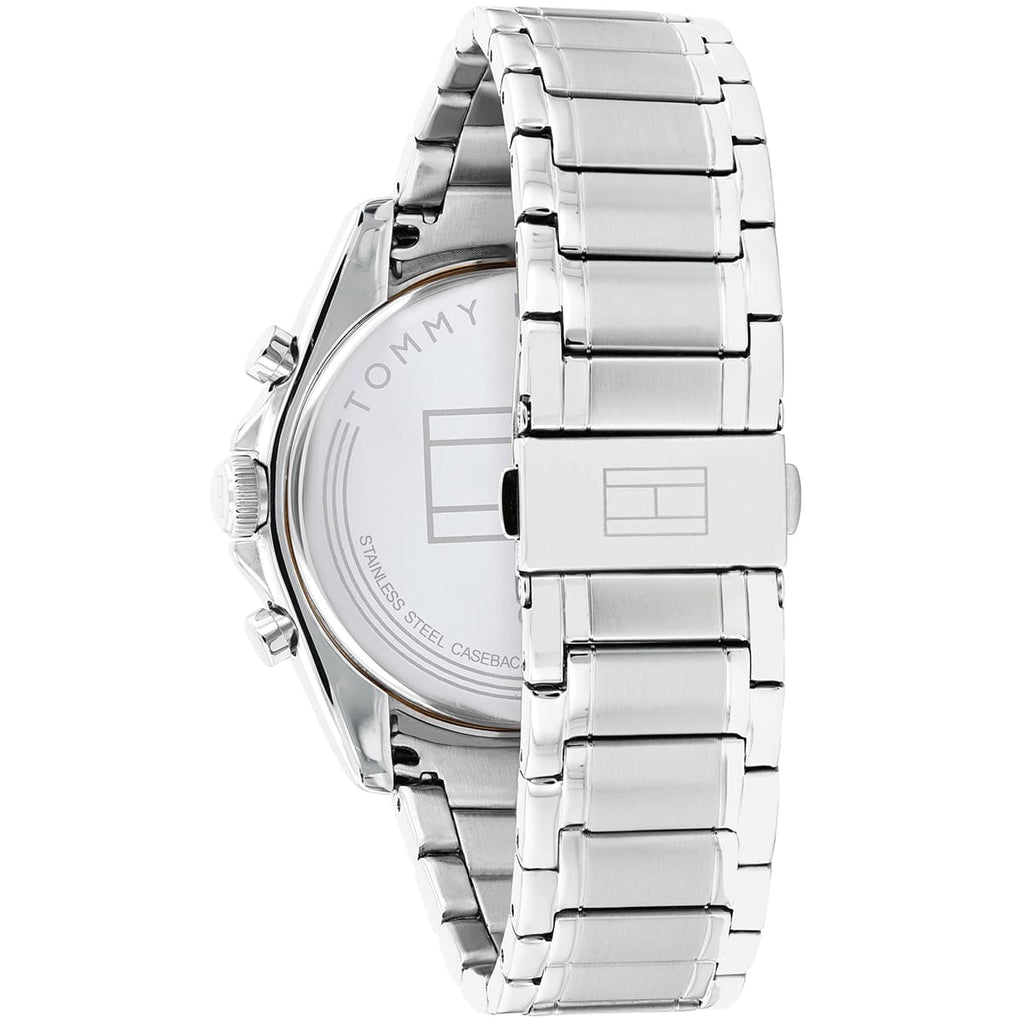 Tommy Hilfiger Parker 1791835 44mm Men's Multi-Function Watch – Black & Silver Stainless Steel Bracelet