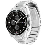 Tommy Hilfiger Parker 1791835 44mm Men's Multi-Function Watch – Black & Silver Stainless Steel Bracelet
