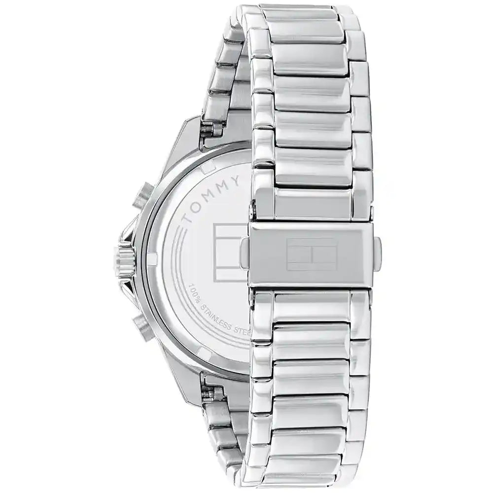 Tommy Hilfiger Aiden 1791857 45mm Men's Multi-Function Watch – Grey Textured & Silver Stainless Steel Bracelet