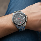 Tommy Hilfiger Aiden 1791857 45mm Men's Multi-Function Watch – Grey Textured & Silver Stainless Steel Bracelet