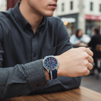 Tommy Hilfiger Aiden 1791859 45mm Men's Multi-Function Watch – Blue & Blue Silicone Strap