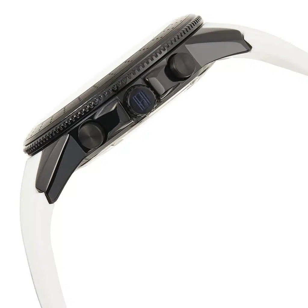 Tommy Hilfiger Aiden 1791862 45mm Men's Multi-Function Watch – White & White Silicone Strap