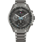 Tommy Hilfiger Max 1791975 44mm Men's Multi-Function Watch – Grey & Grey Stainless Steel Bracelet