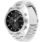 Tommy Hilfiger Jameson 1792048 46mm Men's Multi-Function Watch – Black & Silver Stainless Steel Bracelet