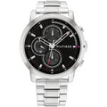 Tommy Hilfiger Jameson 1792048 46mm Men's Multi-Function Watch – Black & Silver Stainless Steel Bracelet