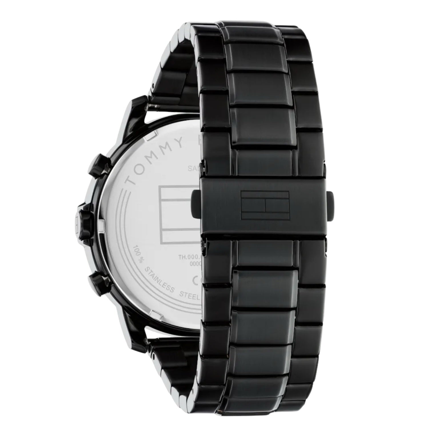 Tommy Hilfiger Lars 1792049 46mm Men's Multi-Function Watch – Navy & Black Stainless Steel Bracelet