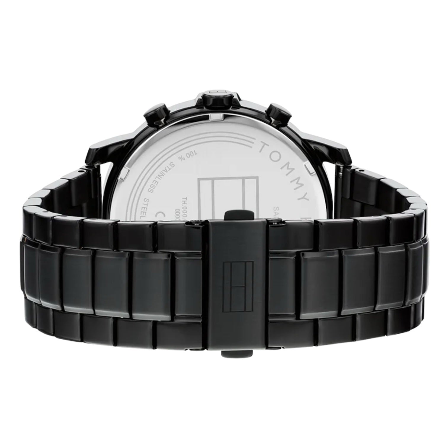 Tommy Hilfiger Lars 1792049 46mm Men's Multi-Function Watch – Navy & Black Stainless Steel Bracelet