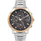 Tommy Hilfiger Jameson 1792050 46mm Men's Multi-Function Watch – Grey & Silver Stainless Steel Bracelet
