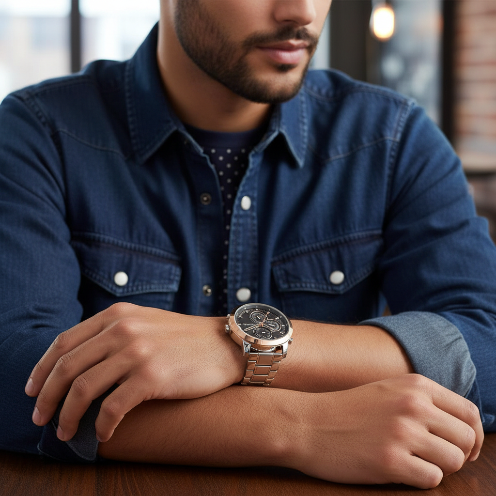 Tommy Hilfiger Jameson 1792050 46mm Men's Multi-Function Watch – Grey & Silver Stainless Steel Bracelet
