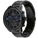 Tommy Hilfiger Wild 1792070 50mm Men's Multi-Function Watch – Black Textured & Black Stainless Steel Bracelet