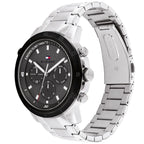 Tommy Hilfiger Troy 1792106 46mm Men's Multi-Function Watch – Black & Silver Stainless Steel Bracelet