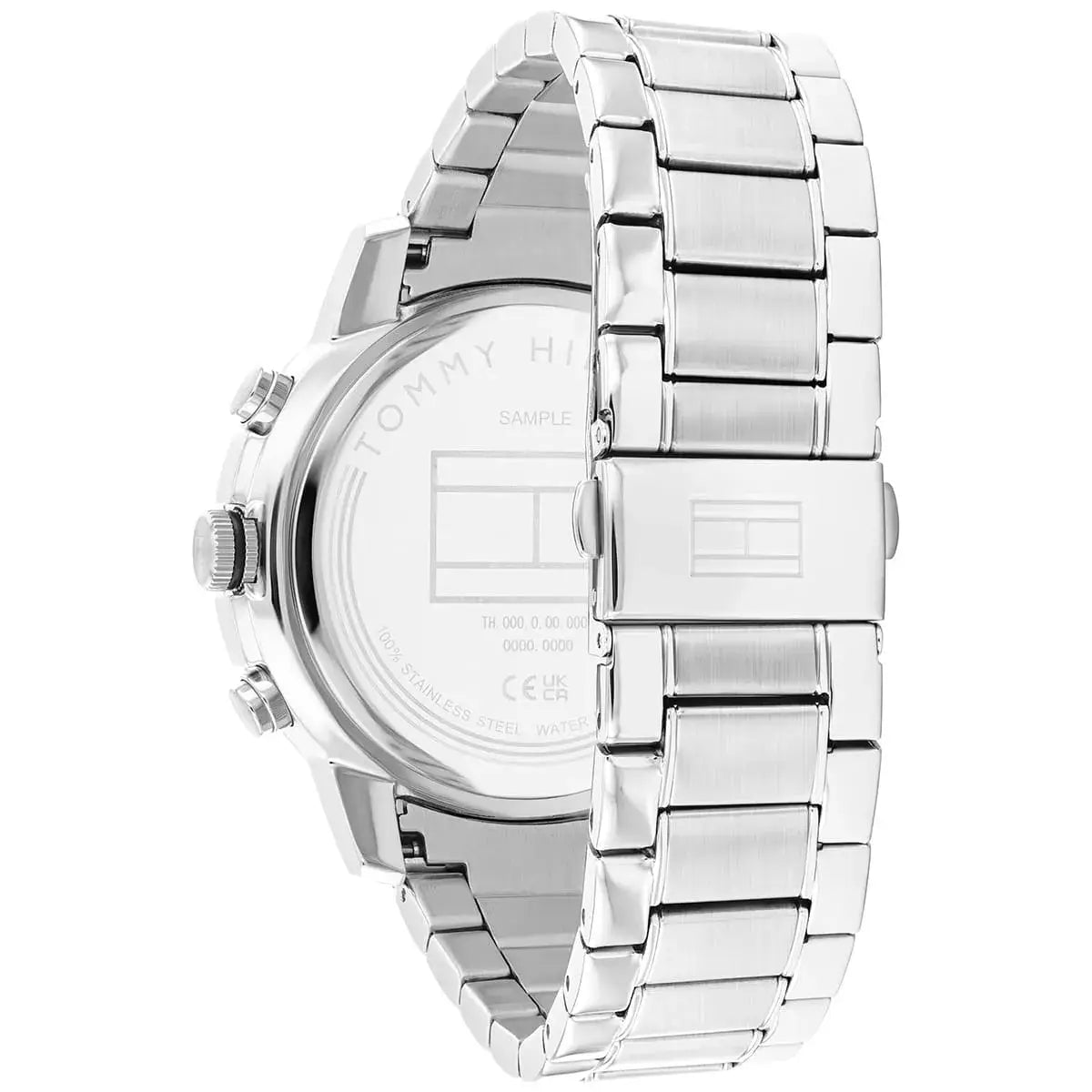 Tommy Hilfiger Troy 1792106 46mm Men's Multi-Function Watch – Black & Silver Stainless Steel Bracelet