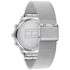 Tommy Hilfiger Blake 1782301 38mm Women's Multi-Function Watch – Silver Sunray & Silver Stainless Steel Mesh Bracelet