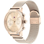 Tommy Hilfiger Blake 1782303 38mm Women's Multi-Function Watch – Gold Sunray & Gold Stainless Steel Mesh Bracelet