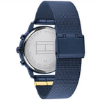 Tommy Hilfiger Blake 1782305 38mm Women's Multi-Function Watch – Navy Sunray & Navy Stainless Steel Mesh Bracelet