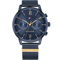 Tommy Hilfiger Blake 1782305 38mm Women's Multi-Function Watch – Navy Sunray & Navy Stainless Steel Mesh Bracelet