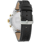 Tommy Hilfiger Henry 1710474 44mm Men's Multi-Function Watch – Black Skeleton & Black Genuine Leather Strap