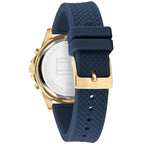Tommy Hilfiger Lori 1782198 38mm Women's Multi-Function Watch – Navy Sunray & Navy Rubber Strap