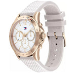 Tommy Hilfiger Lori 1782199 38mm Women's Multi-Function Watch – Navy Sunray & Navy Rubber Strap