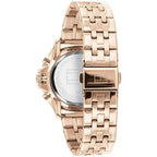Tommy Hilfiger Lori 1782224 38mm Women's Multi-Function Watch – Rose Gold Sunray & Rose Gold Stainless Steel Bracelet