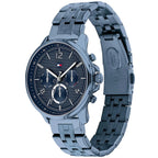 Tommy Hilfiger Lori 1782227 38mm Women's Multi-Function Watch – Navy Sunray & Navy Stainless Steel Bracelet