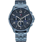 Tommy Hilfiger Lori 1782227 38mm Women's Multi-Function Watch – Navy Sunray & Navy Stainless Steel Bracelet