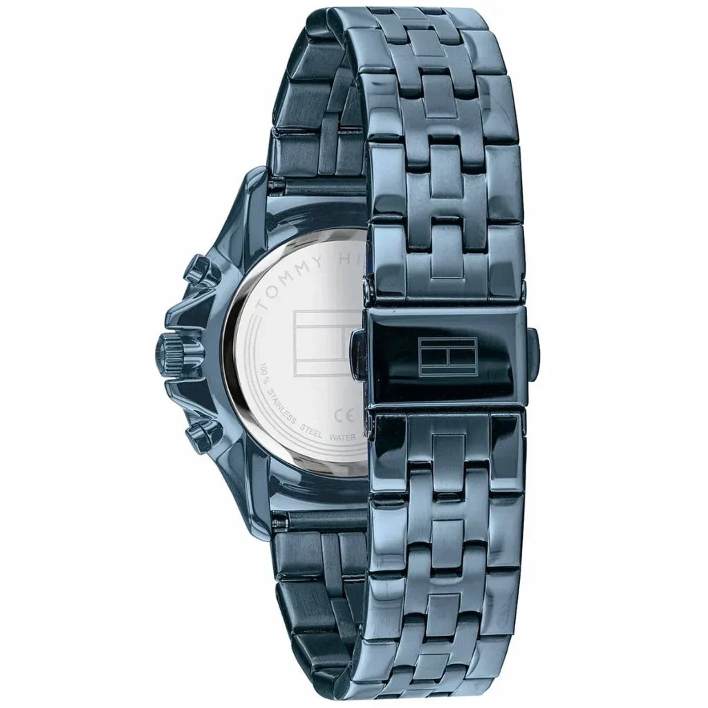 Tommy Hilfiger Lori 1782227 38mm Women's Multi-Function Watch – Navy Sunray & Navy Stainless Steel Bracelet